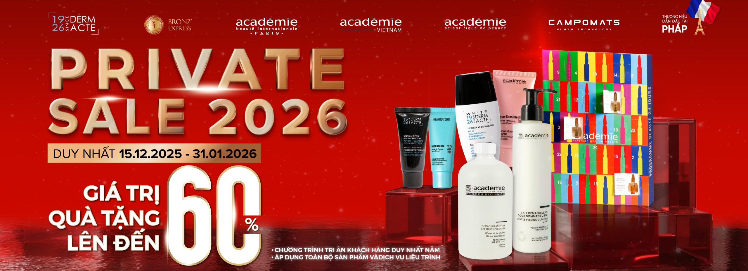 PRIVATE SALE 2026: KHI ACADÉMIE BEAUTÉ CHỌN    “TRAO ĐI NHIỀU HƠN NHẬN LẠI”