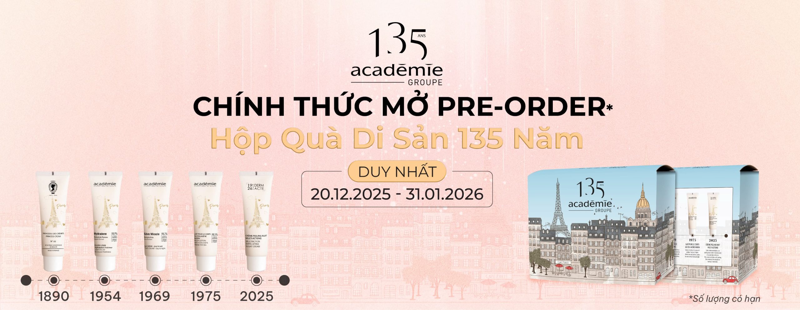 KHAI MỞ PRE-ORDER: HỘP QUÀ DI SẢN 135 NĂM – TUYỆT TÁC ĐỘC BẢN TỪ PARIS
